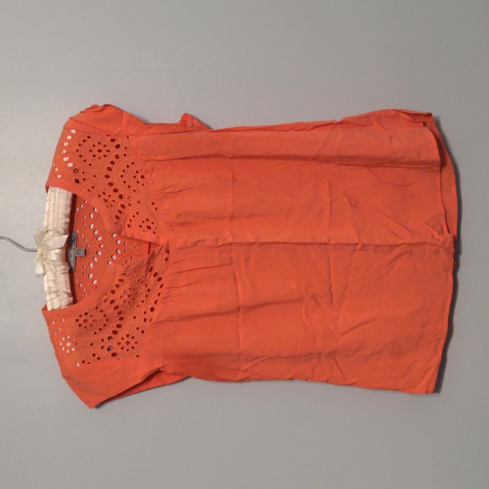 Daniel Rainn (Stitch Fix) Coral Eyelet Blouse